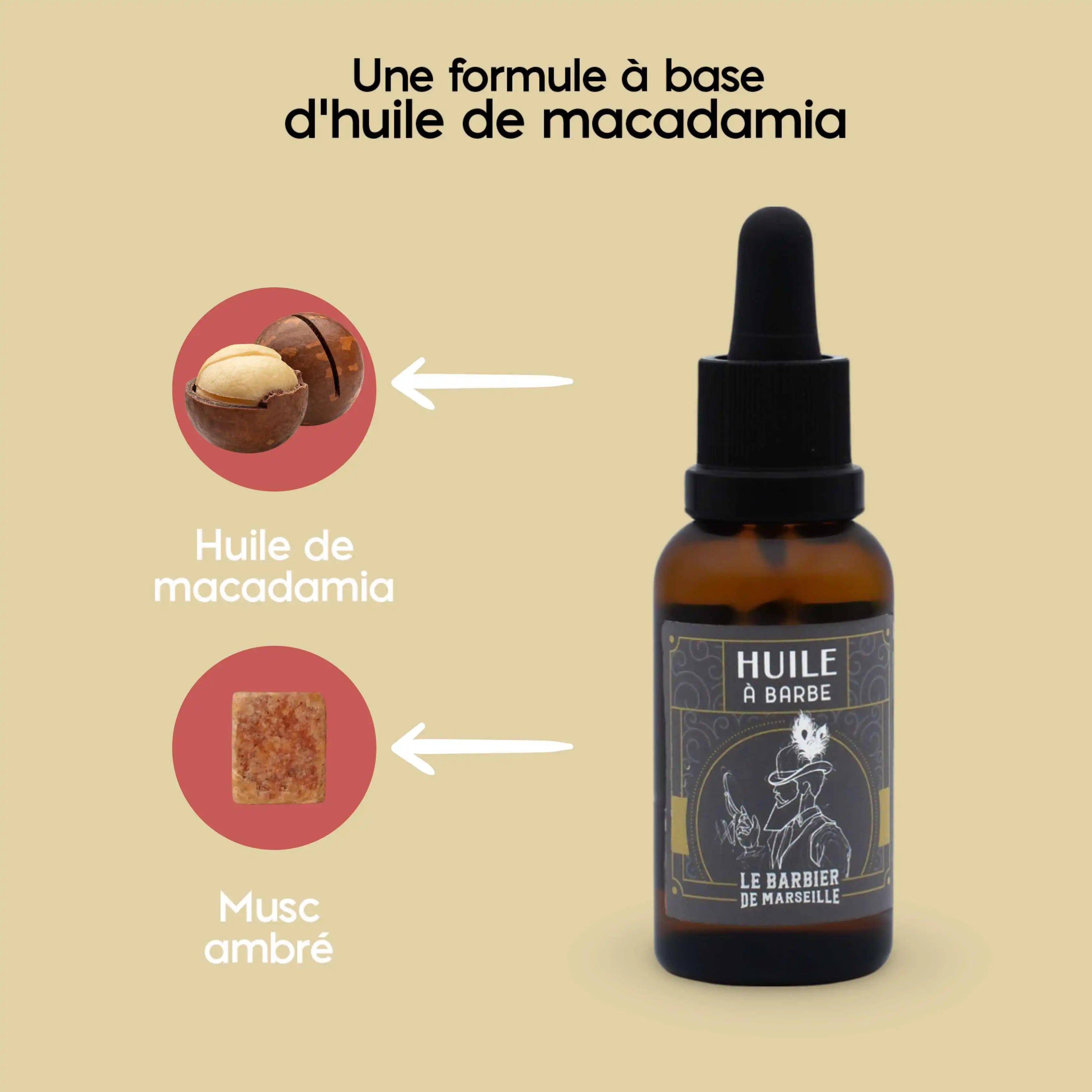 Huile à barbe éclat de douceur